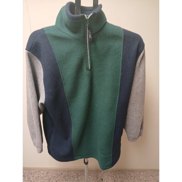 Nordic-Tec 90s Men VTG Crazy Fleece Abstract Crew Xl - Picture 2 of 7